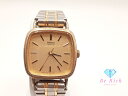 セイコー SEIKO レディース 腕時計 1421-5670 スクエア ゴールド シルバー SS GP ブレス アナログ クォーツ QZ ウォッチ 【中古】【送料無料】 ht5568