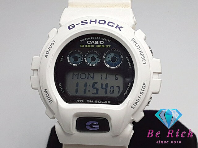 カシオ CASIO G-SHOCK タフソーラー デジタル メンズ 腕時計 G-6900A 白 ホワイト SS 樹脂 クォーツ QZ ウォッチ ジーショック Gショック 【中古】【送料無料】ht4876
