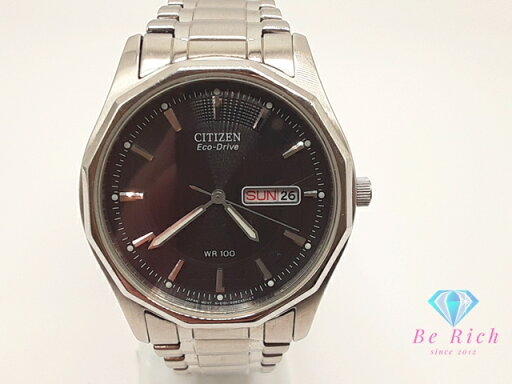 シチズン CITIZEN エコ ドライブ メンズ 腕時計 デイデイト E101-S053412 ソーラー 黒 ブラック シルバー SS ブレス アナログ クォーツ QZ ウォッチ Eco Drive 【中古】【送料無料】 ht5458 シチズン CITIZEN エコ ドライブ メンズ 腕時計 デイデイト E101-S053412 ソーラー 黒 ブラック シルバー SS ブレス アナログ クォーツ QZ ウォッチ Eco Drive 【中古】【送料無料】 ht5458