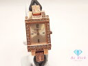 フルラ FURLA レディース 腕時計 ゴールド ブラック 黒 SS レザー ブレス アナログ クォーツ QZ ウォッチ 【中古】【送料無料】 ht5692