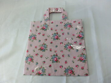 キャス キッドソン Cath Kidston キッズ kids ミニバッグ ハンドバッグ ピンク マルチカラー 花柄 オイルクロス コーティング キャンバス トートバッグ 手提げ バッグ 鞄 子供 メンズ レディース　【中古】 sh528