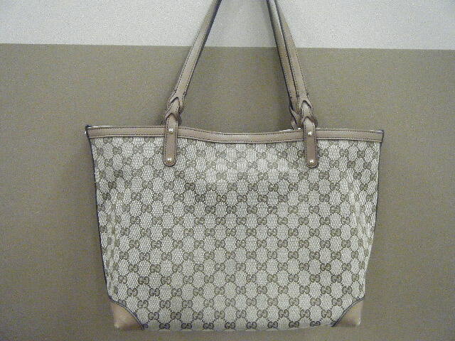 グッチ GUCCI トートバック GG 247208 ショルダーバック ベージュ 【中古】【送料無料 ...