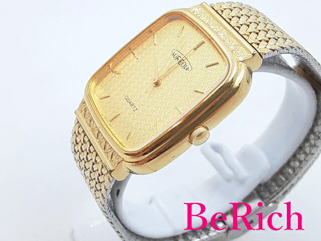 オレオール AUREOLE メンズ 腕時計 SW-329M ゴールド 文字盤 SS ブレス アナログ QZ クォーツ ウォッチ 【中古】【送料無料】 ht4530