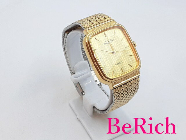 オレオール AUREOLE メンズ 腕時計 SW-329M ゴールド 文字盤 SS ブレス アナログ QZ クォーツ ウォッチ 【中古】【送料無料】 ht4530