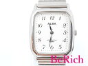 セイコー SEIKO アルバ 腕時計 VJ21-KF20 スクエア 白 ホワイト 文字盤 SS ブレス ロゴ アナログ クォーツ QZ ユニセックス ウォッチ ...