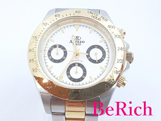 アレッツォのメンズ腕時計のご紹介です ブランド名 　アレッツォ 　Arezzo 商品名 　メンズ腕時計 素材　ケース 　SS 　バンド 　SS カラー　文字盤 　白 　バンド 　シルバー×ゴールド 型番 　AZ023 シリアルナンバー 　 ...