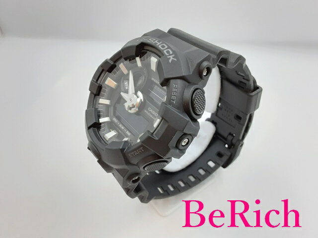 カシオ CASIO G-SHOCK GA-700 メンズ 腕時計 黒 ブラック 文字盤 ウレタン 樹脂 アナログ デジタル アナデジ クォーツ QZ ウォッチ Gショック 【中古】【送料無料】 ht4906