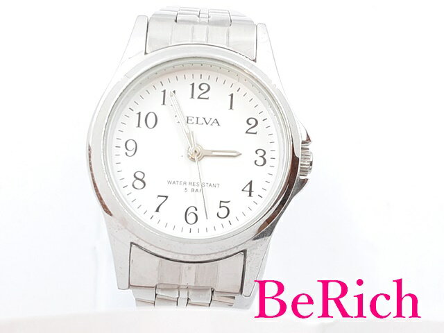 テルバ TELVA レディース 腕時計 TEV-1278 白 ホワイト 文字盤 SS ブレス アナログ クォーツ QZ ウォッチ 【中古】【送料無料】 ht1516