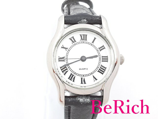 ノエビア NOEVIR レディース 腕時計 1747 白 ホワイト 文字盤 SS 合皮 ブレス アナログ クォーツ QZ ウォッチ 【中古】【送料無料】 ht1535