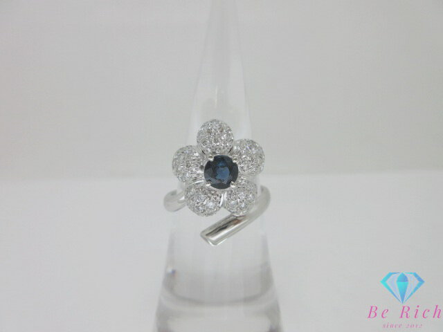 【中古】Pt900プラチナサファイ...