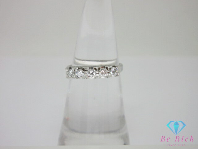 樂天商城 - Pt900 プラチナ ダイヤモンド 0.25ct 付 デザイン リング 指輪 10号 メレ 宝石 ジュエリー アクセサリー 【中古】【送料無料】th14671