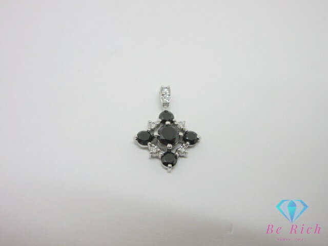 樂天商城 - K18 WG カラーストーン 0.52ct 付 デザイン ネックレス ペンダント トップ ヘッド 18金 750 宝石 ジュエリー アクセサリー 【中古】【送料無料】 th14744