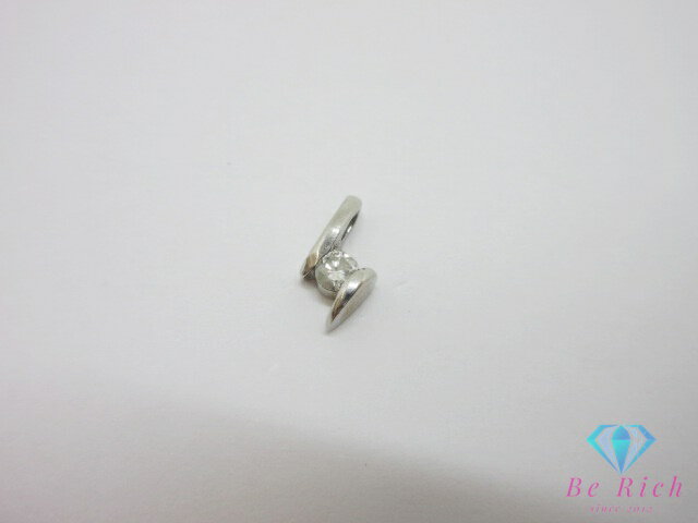 樂天商城 - Pt900 ダイヤモンド 0.10ct 付 デザイン ネックレス ペンダント トップ ヘッド メレ 宝石 ジュエリー アクセサリー 【中古】【送料無料】th14754