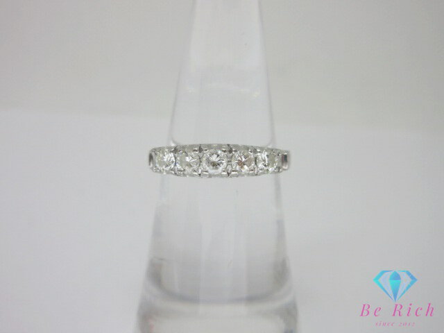 Pt900 プラチナ ダイヤモンド 0.42ct 付 デザイン リング 指輪 11号 メレ 宝石 ジュエリー アクセサリー 【中古】【送料無料】th14868