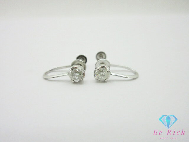 Rakuten - Pt900 プラチナ ダイヤモンド 0.15ct 0.15ct 付 デザイン イヤリング 宝石 ジュエリー アクセサリー 【中古】【送料無料】th14982