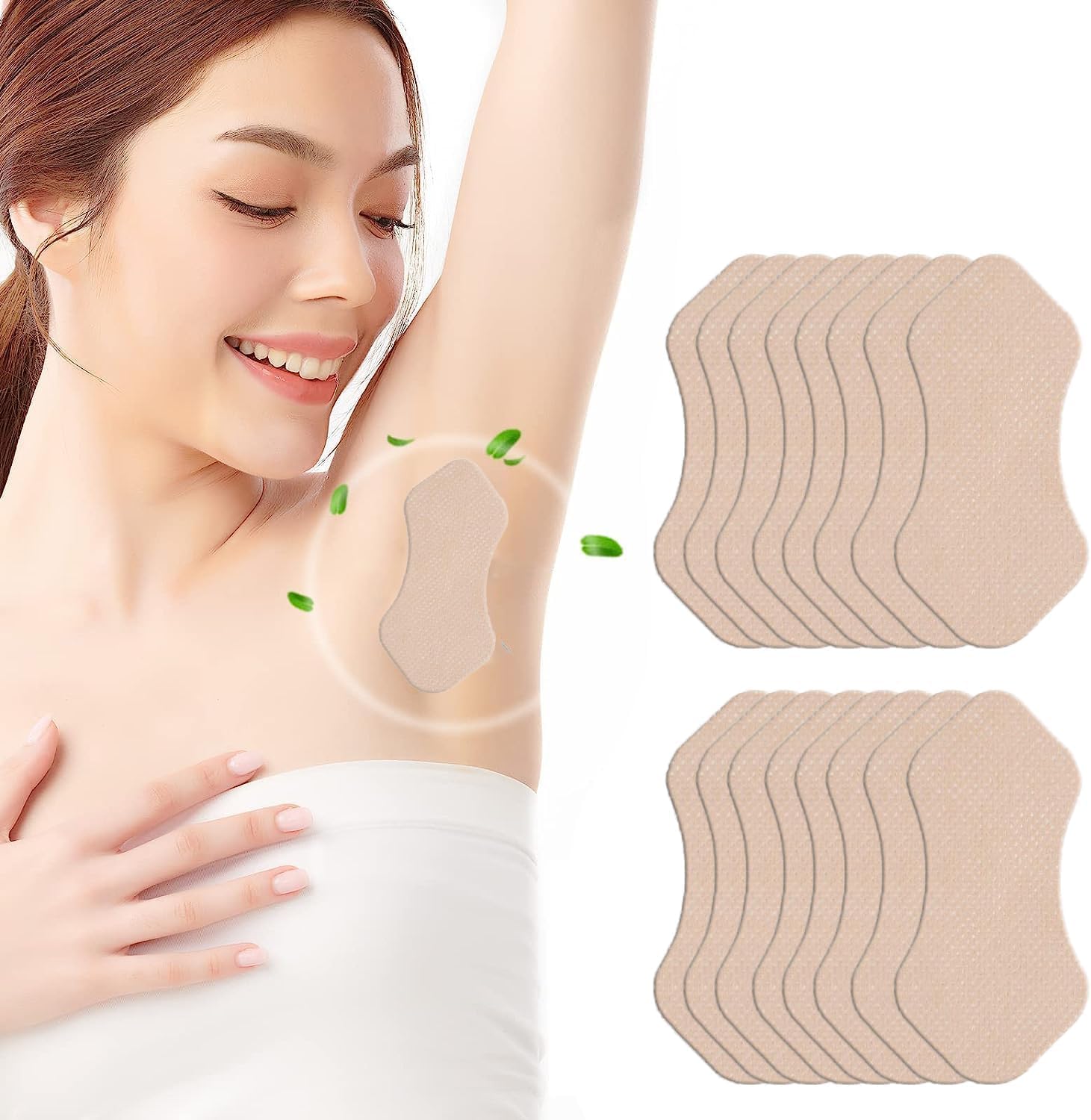 汗取りパッド 50枚入り 脇汗パッド あせジミ防止 ワキ汗 汗多め用 抗菌 消臭 防臭シート 直貼り 無香料 吸湿 速乾 暑さ対策 足の裏や脇の下に使用 貼付簡単 吸湿 抗菌防臭 速乾 男女兼用