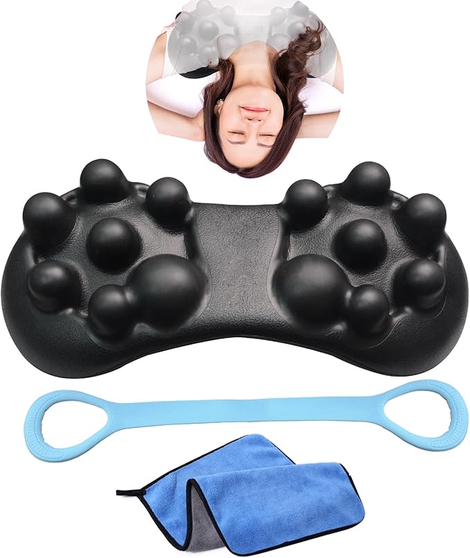 肩甲骨はがし ピロー 肩胛骨はがしピロー 肩胛骨はがし 肩甲骨 ツボ押し ストレッチ 背中 腰 首 健康器具 健康グッズ ストレッチバンド 付き