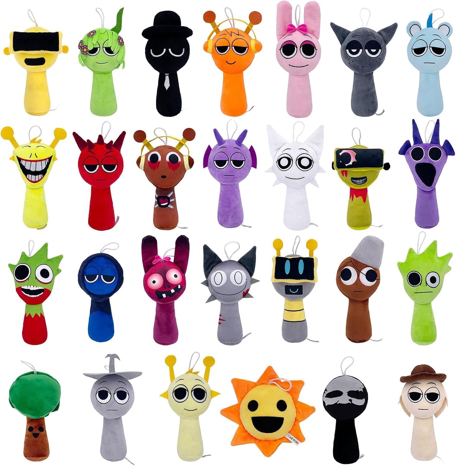 スプランキー ぬいぐるみ 25CM Sprunki ぬいぐるみ 人形 ホラーゲームぬいぐるみ 柔らかいぬいぐるみ 動物枕フィギュア 人形 大人 子供へのクリスマ...