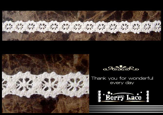 † トーション†小さなお花のトーション 生成り*3.5m巻き*t12