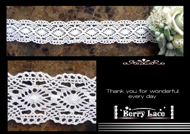 【 アウトレット* ハギレ】† トーション レース†大きな両山トーション* 白*1m巻き