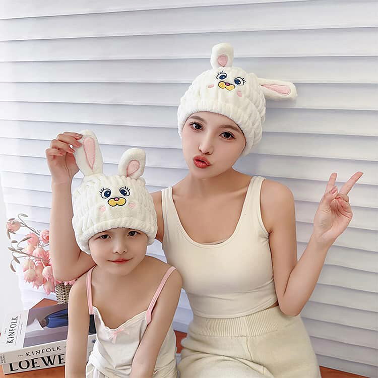 タオルキャップ 吸水 速乾 キッズ 子供 大人 男女兼用 ヘアドライキャップ レディ...