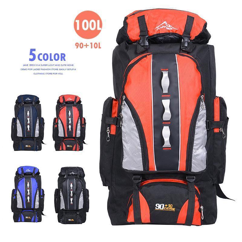 Suitcases, Carry Bags - 登山用リュック 100L 90+10L バックパック リュックサック 大容量 リュック アウトドア 登山 旅行 防災 遠足 軽量 撥水 男女兼用