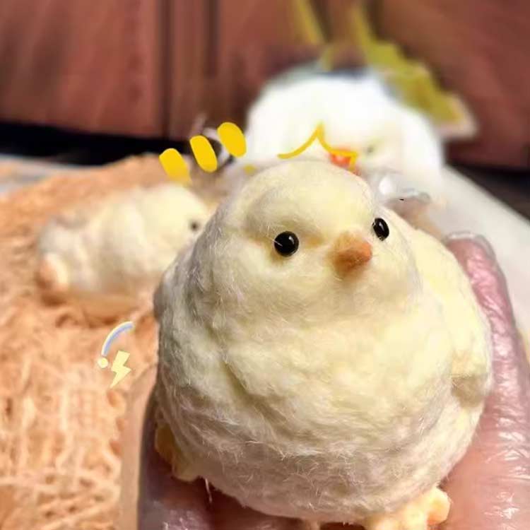 4点セットぬいぐるみひよこ ストレス解消 母鶏 ぬいぐるみ tpr ひよこ 圧力解消おもちゃ 可愛い と ソフトゴム 減圧 おもちゃ 超柔らかい 子供 大人 めんどり 小さなひよこ 手作り ミニ やわらかい 握る 捏ねる 伸びる 白 黄 berrymarble-10003134 ベリーマーブル サンプル画像2