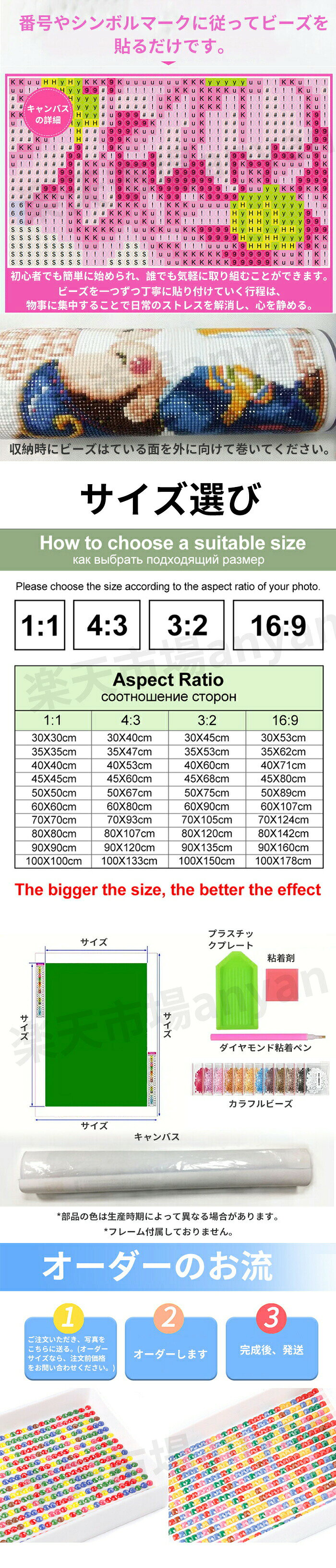 1枚で8％、2枚で15％1枚2023 3/11迄 ダイヤモンドアート オーダーメイド 写真からオーダー ペット 芸術品 diy 手芸キット 樹脂ビーズ 犬 猫 写真入りダイヤモンドアート メモリアルグッズ 母の日 父の日 プレゼント 婚祝い オリジナル 初心者 大人/子供向け 3