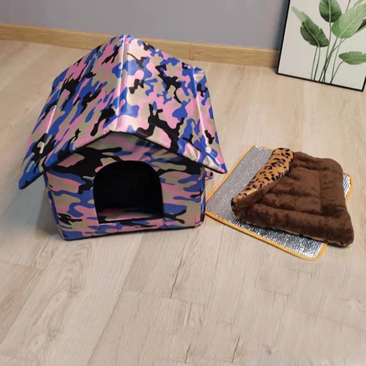 ペットハウス 屋外 防水 野良猫 野良犬 防寒 保温 キャットハウス アウトドア 犬小...