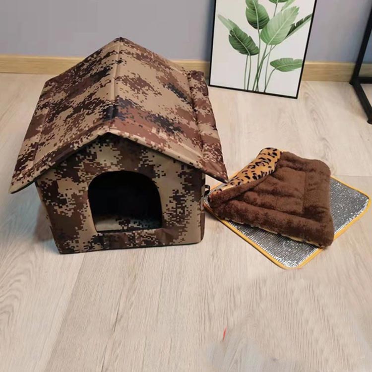 ペットハウス 屋外 防水 野良猫 野良犬 防寒 保温 キャットハウス アウトドア 犬小...