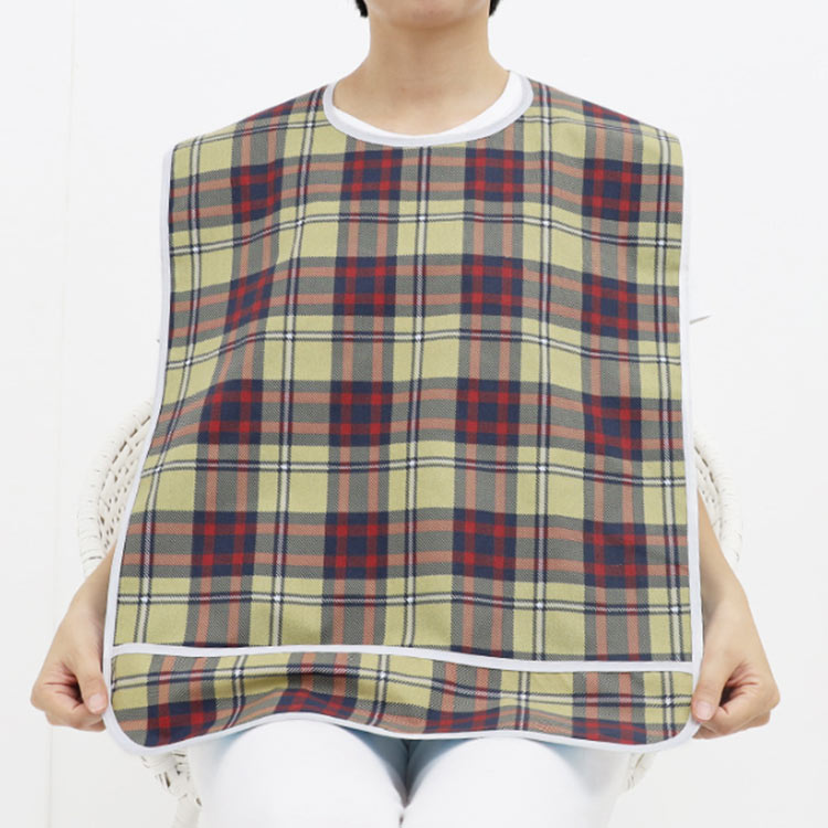 介護用エプロン　45×75cm　45×90cm　ポケット付き　高齢者　食事用エプロン　防水...
