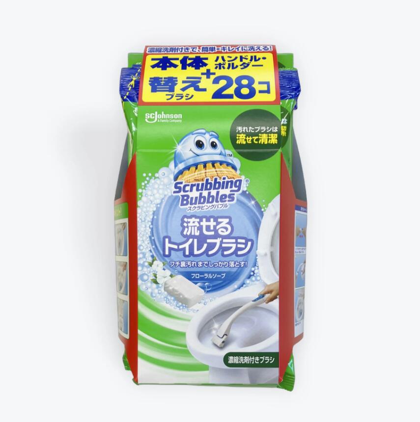 Rakuten - スクラビングバブル 流せるトイレブラシ 付替え28個