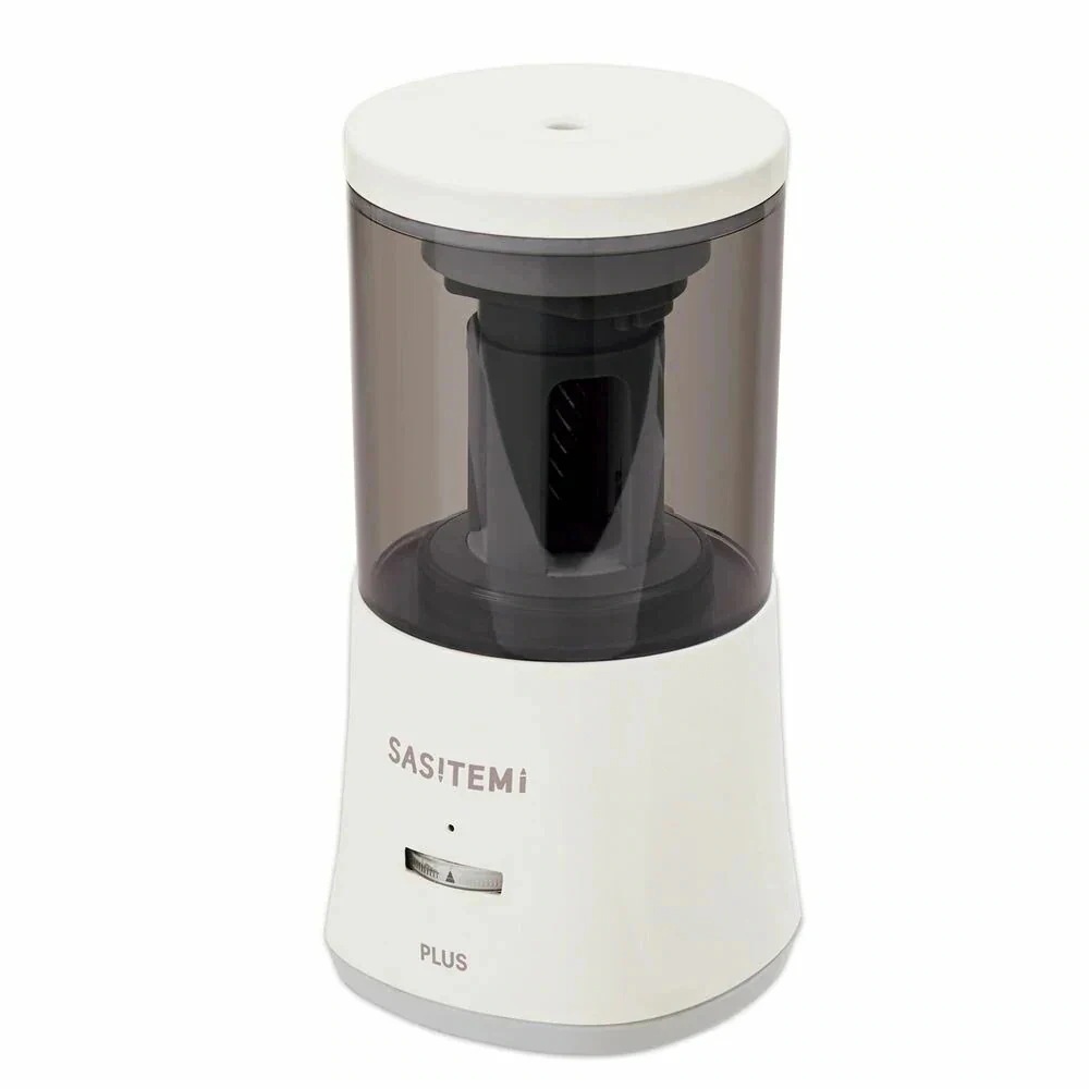 Rakuten - 鉛筆削り スーパー全自動鉛筆削り SASITEMI （サシテミ） 電池式 アイボリー FS-760