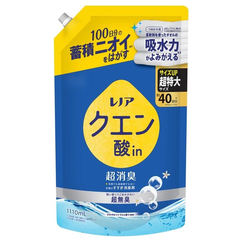 Rakuten - レノアクエン酸in超消臭　超無臭　詰替え用　超特大　1110ml