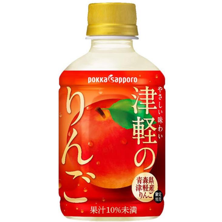 Rakuten - ポッカサッポロ 津軽のりんご 280mlペットボトル×24本入
