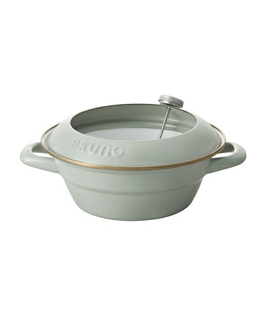 Rakuten - BRUNO ホーロー天ぷら鍋 20cm グレージュ
