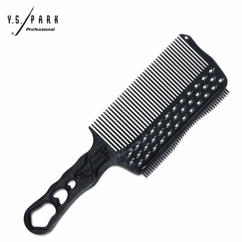 業務用 くし ワイエス パーク フラット トップ コーム YS s282RT [ ブラック ]