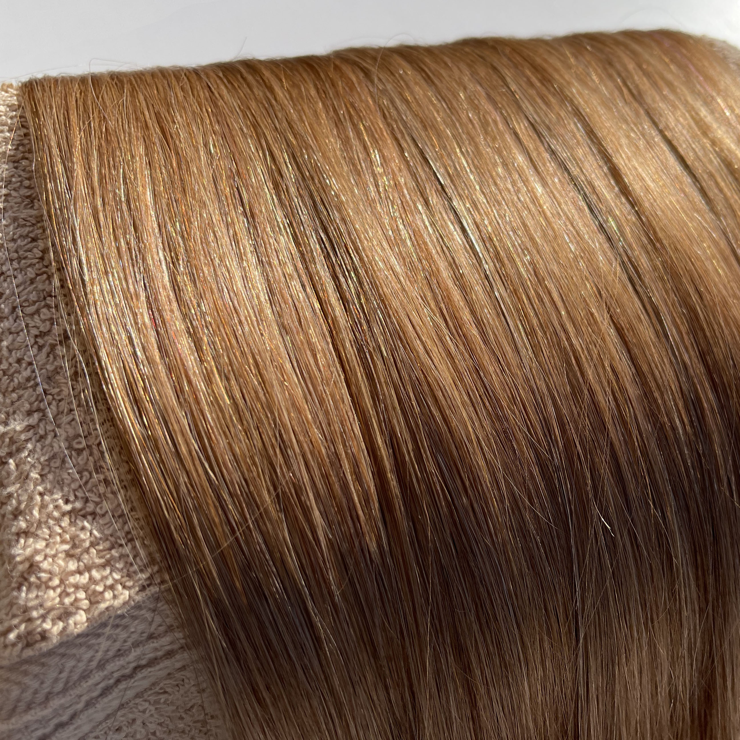シールエクステ 人毛 ロング [ ライトブラウン S-10 ] ヘアエクステ 長さ50cm 20枚セット 楽天 市場 通販 10/23更新♪
