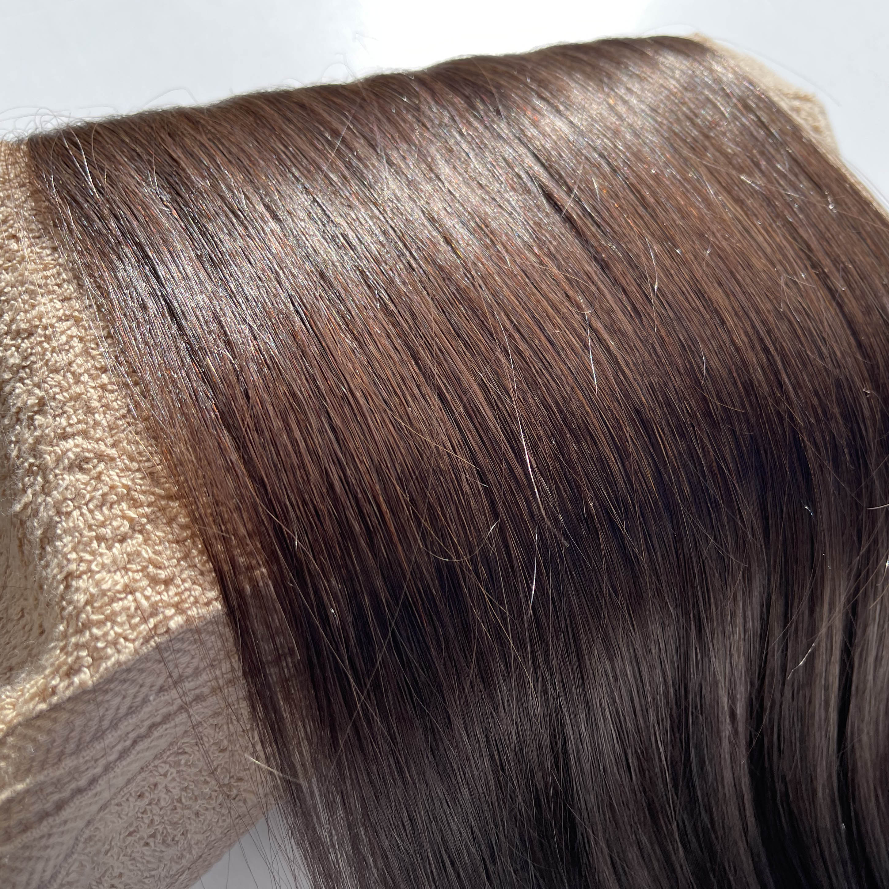 シールエクステ 人毛 ロング [ ブラウン S-3 ] ヘアエクステ 長さ50cm 20枚セット 楽天 市場 通販 10/23更新♪