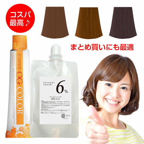 ケアテクトOGカラー オキシ 100ml セット 女性用 ナプラ ブラウン プラチナ シルバー アッシュ ベージュ 女性用 使い…