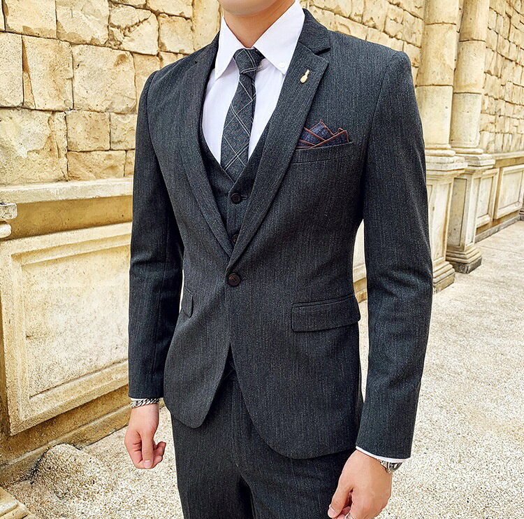 送料無料 メンズ スリーピース 春夏秋冬 スリム スーツ 3ピース フォーマルスーツ メンズスーツ ビジネススーツ カジュアル パンツスーツ 卒業式 入学式 スーツセット 成人式 晩餐会 紳士服 出張 カジュアルスーツ 結婚式スーツ ジャケット+ベスト+パンツ 司会 通勤