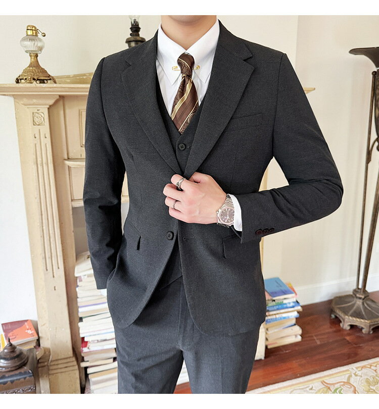 送料無料 3点セット ホストスーツ スリーピース スーツ メンズ スーツ ビジネススーツ メンズスーツ スリムスーツ スリーピーススーツ メンズ 大きいサイズ おしゃれスーツ 細身 紳士服 スリムパンツ 3ピーススーツ スーツセットアップ カジュアル ビジネススーツ