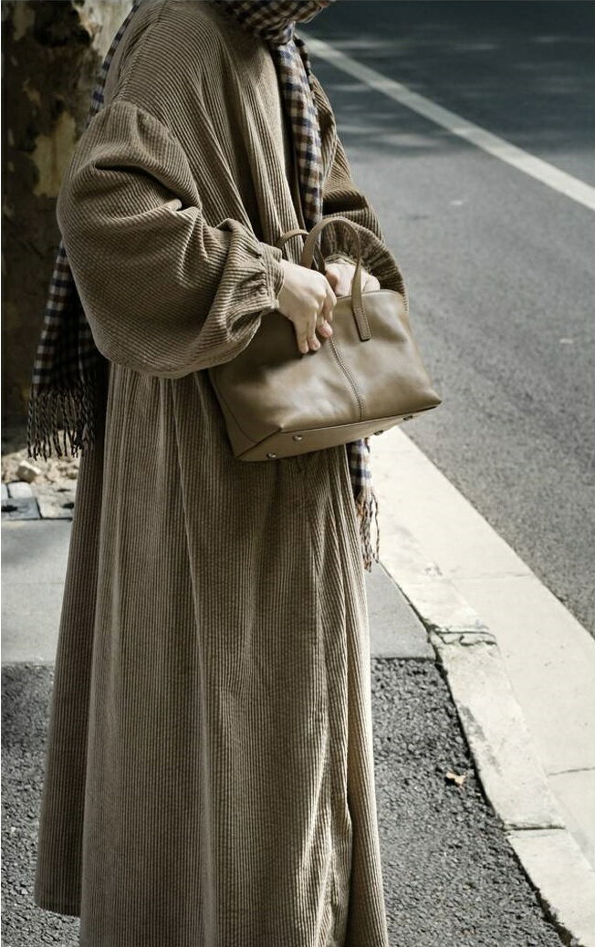 送料無料 レディースワンピース 春秋 コーデュロイ ロングワンピース レディース 大きいサイズ 長袖 冬 ロング丈 ロングワンピ ミモレ丈 厚手 ワンピース ゆったり 着瘦せ 体型カバー カジュアル 森ガール ファッションカジュアルワンピース 通勤 通学 入学式 卒業式