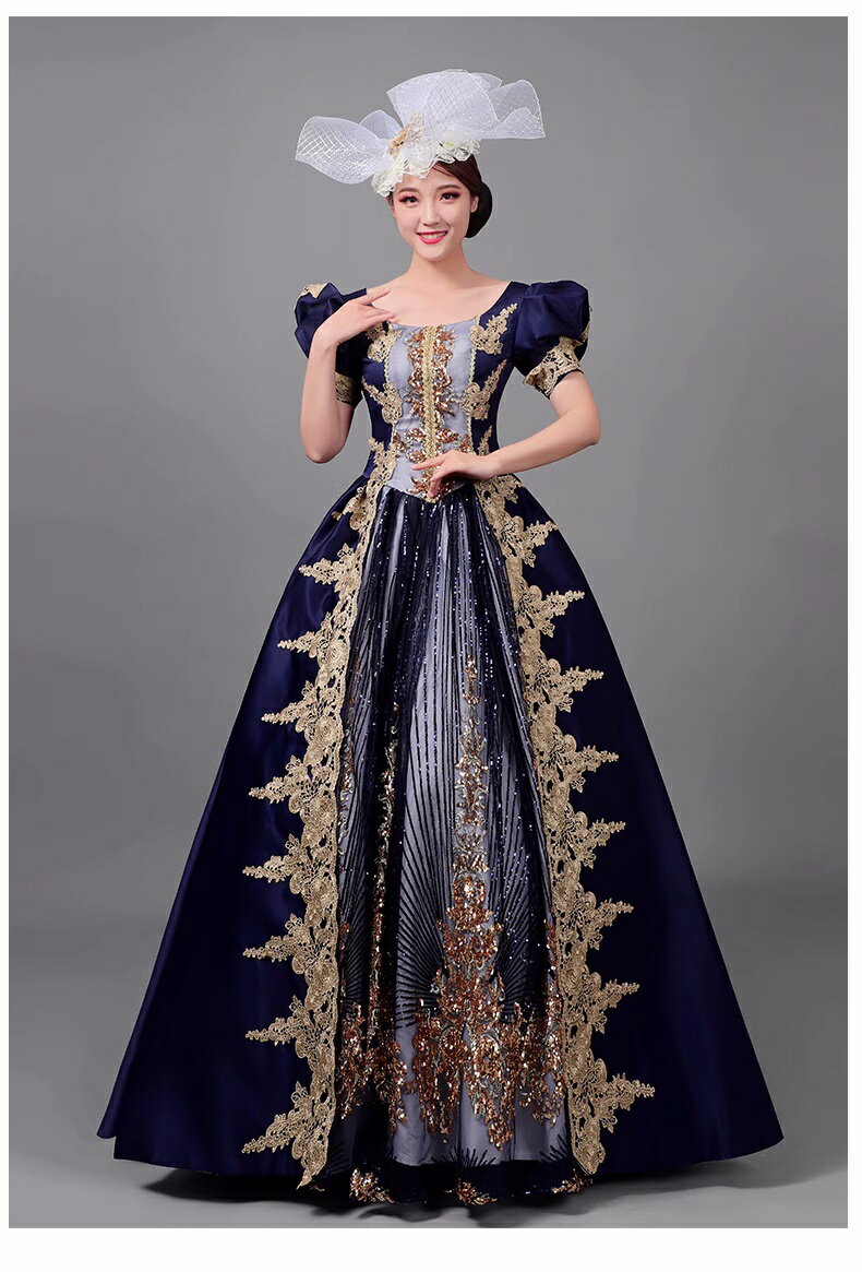 送料無料 宮廷ドレス 貴婦人 パーティードレス 礼服 プリンセスライン 学園祭 王族服 司会 演奏会 ヨーロッパ風 中世貴族風 女王様ドレス 高級感 貴族ドレス中世貴族風 お姫様ドレス 宮廷 ロングドレス 舞踏会 舞台 文化祭 ハロウィン 演劇 オペラ声楽 撮影 ワンピース