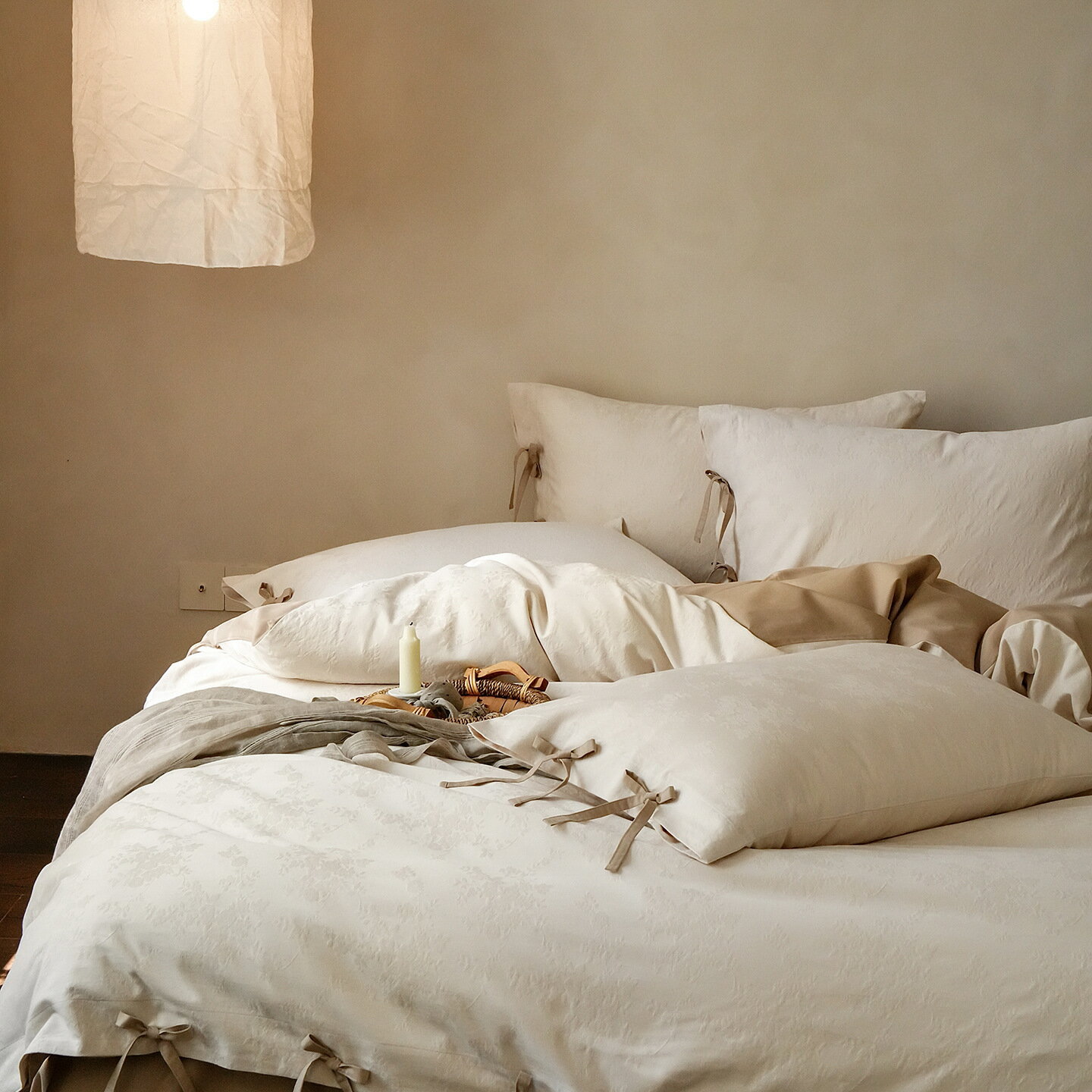 布団カバーセット 北欧 和風 綿100％ フラットシーツ ベッド用品 掛けカバーセット セミダブル ダブル クイーン 布団カバー 枕カバー 3..