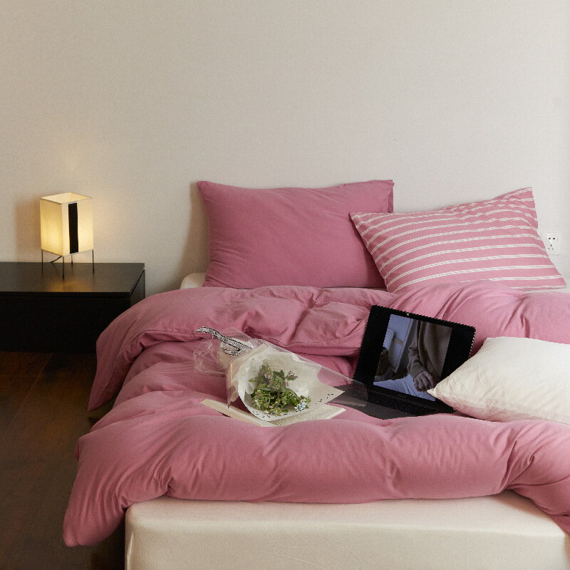 布団カバーセット 洋式 可愛い 韓国風 女の子 子供 4点セット 綿100% 四季通用 INS風 寝具セット 洗え..