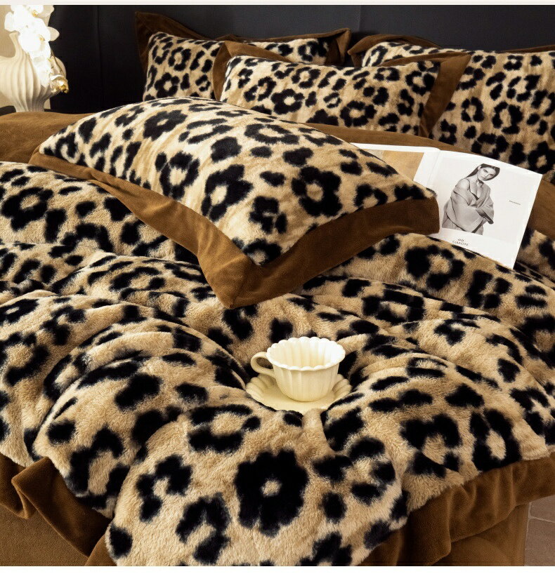 布団カバーセット 北欧風 フランネル 厚手 柔らか 肌に優しい ふわふわ 寝具カバーセット 3/ 4点セット..