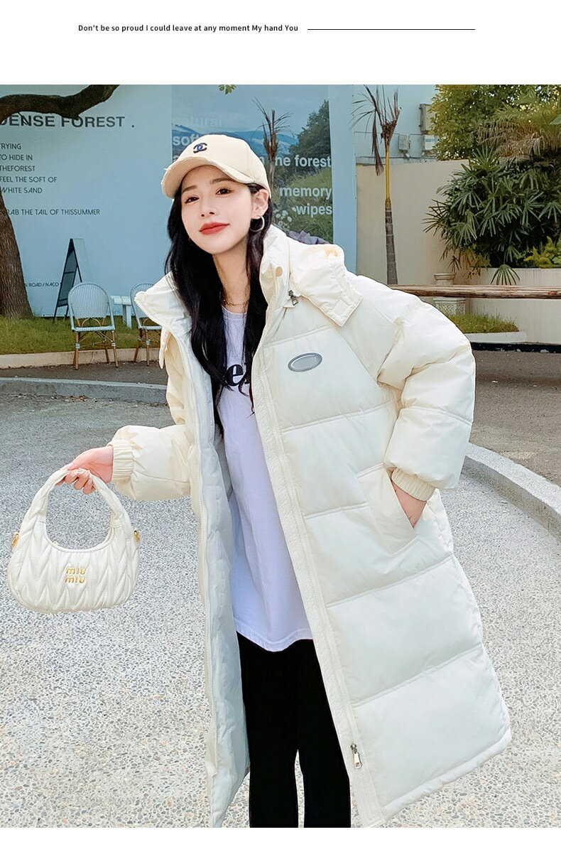 レディース防寒厚手ダウンコートロン...