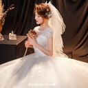送料無料 激安 ウェディングドレス 袖あり パール エレガント ロングドレス 白 ブライダルドレス 花嫁ドレス 結婚式ドレス 二次会ドレス ウェディング ホワイ...