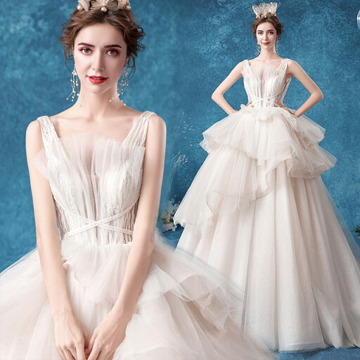 ウェディングドレス ノースリーブ チュール ドレス 結婚式 フリル プリンセスドレス ウェディングドレス トレーンドレス 背開き お洒落 豪華 花嫁ドレス ロング丈 ブライダルドレス 海外挙式 ロングドレス 二次会 披露宴 編み上げ 送料無料 ウェディングドレス ノースリーブ チュール ドレス 結婚式 フリル プリンセスドレス ウェディングドレス トレーンドレス 背開き お洒落 豪華 花嫁ドレス ロング丈 ブライダルドレス 海外挙式 ロングドレス 二次会 披露宴 編み上げ 送料無料